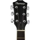 Guitarra Elétrica Sg De Madeira Maciça Thomaz Teg 340 Preto