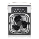 Ventilador Portátil Iluminação Umidificador Climatizador Usb De Mesa