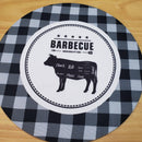 Kit 4 Capas Para Sousplat Churrasco Preto 35cmx35cm - UN / 4