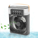 Ventilador Portátil Iluminação Umidificador Climatizador Usb De Mesa