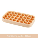 Bandeja Gelo Silicone Com Armazenamento E Tampa 36 Cubos