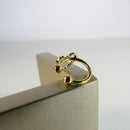 Piercing Fake Com Coração Banhado Em Ouro 18k Cor:dourado