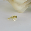 Piercing Fake Com Coração Banhado Em Ouro 18k Cor:dourado