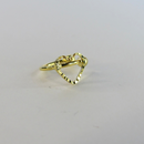 Piercing Fake Com Coração Banhado Em Ouro 18k Cor:dourado