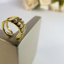 Piercing Fake Vazado Com Zircônia Banhado Em Ouro 18k Cor:dourado