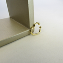 Piercing Fake Forma De Coração Banhado Em Ouro 18k Cor:dourado
