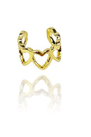 Piercing Mini Coração Banhado Em Ouro 18k Cor:dourado