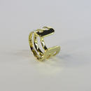 Piercing Três Fios Banhado Em Ouro 18k Cor:dourado