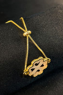 Puls. Ajustavel Com Trevo Cor:dourado