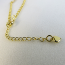 Pulseira Com Chapa De Coração Banhado Em Ouro 18k Cor:dourado