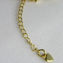 Pulseira Com Chapa De Coração Banhado Em Ouro 18k Cor:dourado