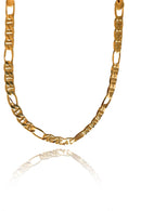 Pulseira Corrente Com Elo Sequenciado Banhado Em Ouro 18k Masculina Cor:dourado
