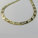Pulseira Corrente Chapada Banhado Em Ouro 18k Masculina Cor:dourado