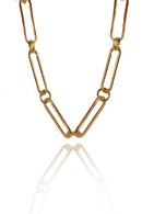 Pulseira De Elos Intercalados Com Círculo Banhado Em Ouro 18k Cor:dourado