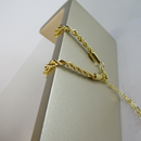 Pulseira Cordão Baiano 3,0 Banhado Em Ouro 18k Cor:dourado
