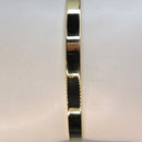 Bracelete Liso Largo Banhado Em Ouro 18k Cor:dourado