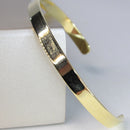 Bracelete Liso Largo Banhado Em Ouro 18k Cor:dourado