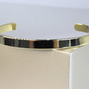 Bracelete Liso Largo Banhado Em Ouro 18k Cor:dourado