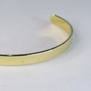 Bracelete Liso Largo Banhado Em Ouro 18k Cor:dourado