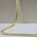 Pulseira Em Corrente De Zircônias Banhado Em Ouro 18k Cor:dourado