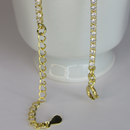 Pulseira Em Corrente De Zircônias Banhado Em Ouro 18k Cor:dourado