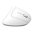 Mouse Sem Fio Recarregável 2.4 Ghz Vertical Ergonomico Ortopedico Power Fit 1600 Dpi Branco Usb - Pm300