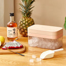 Bandeja Gelo Silicone Com Armazenamento E Tampa 36 Cubos