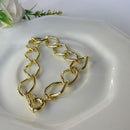 Pulseira Elo Losango Com Fecho Boia Banhado Em Ouro 18k Cor:dourado