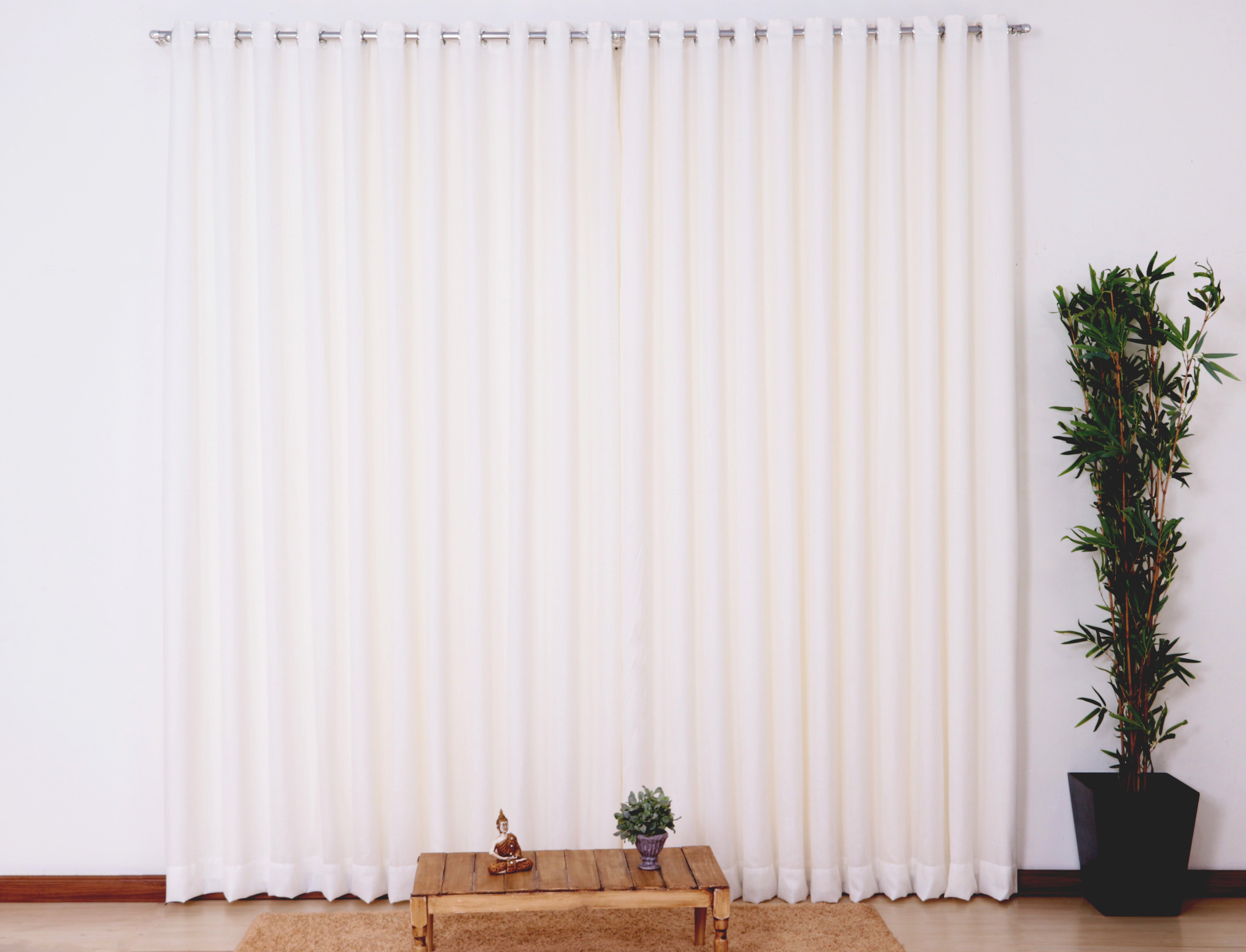 Cortina Para Sala Ou Quarto Voil Flame 3,00 Palha