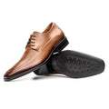 Sapato Masculino Derby Italiano Couro Whisky - GIB2755NTWSK
