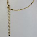 Tornozeleira Com Micro Corações Na Corrente Banhado Em Ouro 18k Cor:dourado
