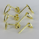 Trio De Corações Vazados Banhado Em Ouro 18k Cor:dourado