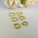Trio De Brincos De Argolinha Fino Banhado Em Ouro 18k Cor:dourado