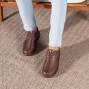 Sapato Casual Conforto Couro Marrom - RT8002FLOCFE