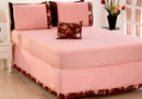 Jogo De Lençol Queen Size 05 Peças Rose