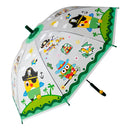 Guarda Chuva Colorido Automático Infantil Proteção Vermelho