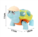 Tartaruga Brinquedo Infantil Dançante Som Luz Crianças Bebe