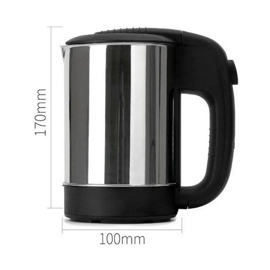 Chaleira Elétrica Portátil 12v Carro Chá Café Inox 500 Ml