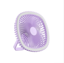 Mini Ventilador De Mesa Luz Ring Light Usb Portátil Potente Silencioso