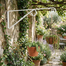 Mão Francesa P Vaso Branca 40 Cm Suporte De Metal