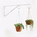 Mão Francesa P Vaso Branca 40 Cm Suporte De Metal