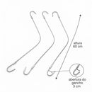 Kit 3 Cabos Extensor Ganchos Suporte Vasos Pequen 60cm