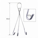 Suporte Vaso Suspenso Reforçado 3 Ganchos Cabo De Aço 60cm P