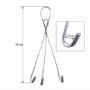 Suporte Vaso Suspenso Reforçado 3 Ganchos Cabo De Aço 70cm P