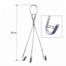 Suporte Vaso Suspenso Reforçado 3 Ganchos Cabo De Aço 80cm P