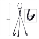 Suporte Vaso Suspenso Preto 3 Ganchos Cabo De Aço 80cm P