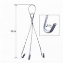 Suporte Vaso Suspenso Reforçado 3 Ganchos Cabo De Aço 60cm G