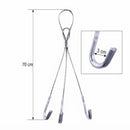 Suporte Vaso Suspenso Reforçado 3 Ganchos Cabo De Aço 70cm G