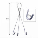 Suporte Vaso Suspenso Reforçado 3 Ganchos Cabo De Aço 80cm G
