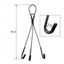 Suporte Vaso Suspenso Preto 3 Ganchos Cabo De Aço 60cm G